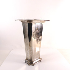 alte versilberte Vase mit