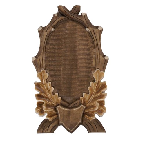 Geschnitztes trophäenschild - geschnitztes,