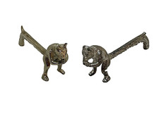 2er Set / Paar antik Silberne